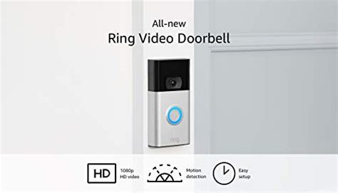 All New Ring Video Doorbell 1080p HD Video Improved Motion Detection