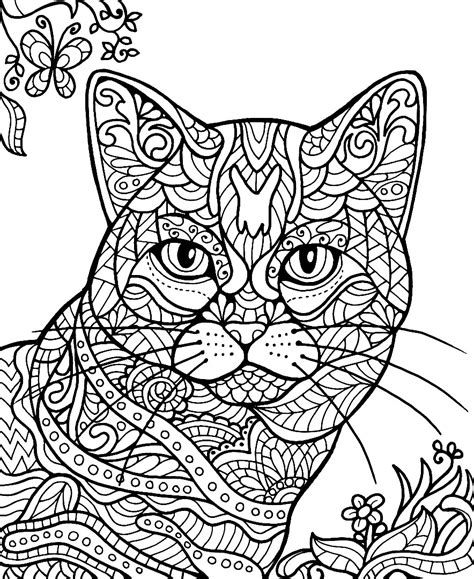 Coloring Book Cat Coloring Operaou