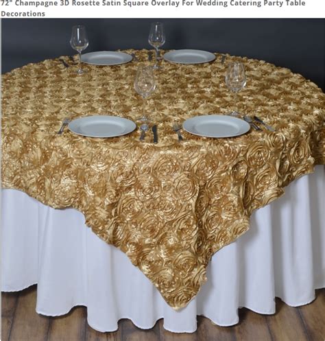 Gold Table Overlay Table Overlays Wedding Table Overlays Rosette