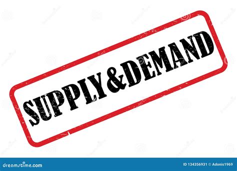 Supply And Demand Heading Stock Illustration Illustration Of Graphic