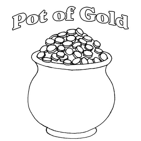 Pot Of Gold Template Printable
