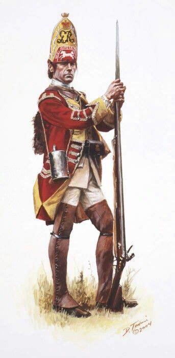British Grenadier Of The 44th Regiment Of Foot As He Would