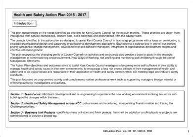 Working in a manufacturing unit or some mining unit is very annual health & safety plan free word format download. 16+ Health and Safety Action Plan Examples - PDF, Word, Docs | Examples