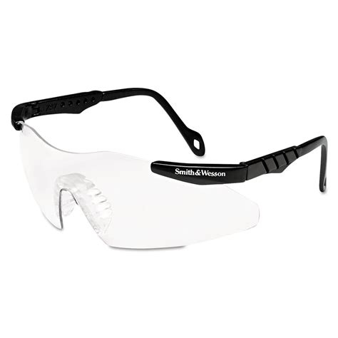 smith and wesson® magnum 3g safety eyewear black frame clear lens sadler paper company