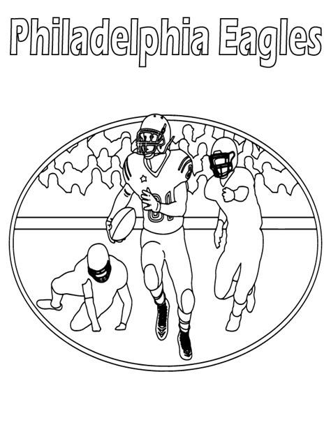 Philadelphia Eagles Team Coloring Page - Free Printable Coloring Pages