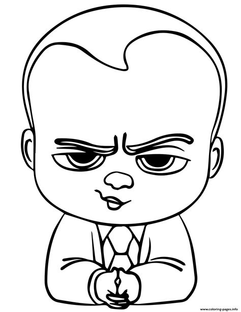 Boss Baby Coloring Sheet Printable Coloring Pages