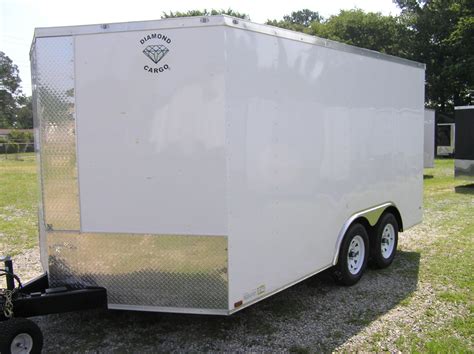 8 514 TA Trailer White Ramp Side Door Flat Front Extra Height