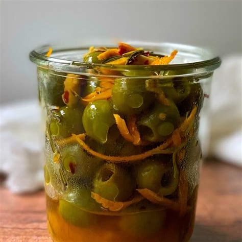 Rosemary Orange And Garlic Marinated Olives My Casual Pantry