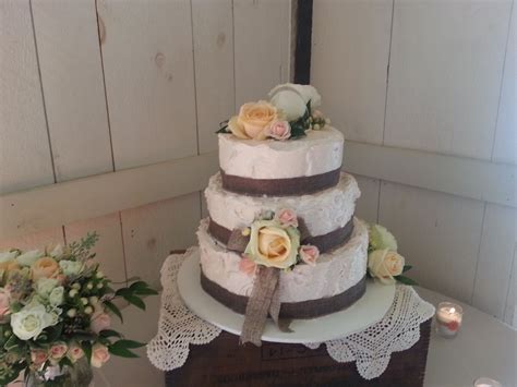 Vintage Burlap And Lace Wedding Cake Lace Wedding Cake Wedding Cakes