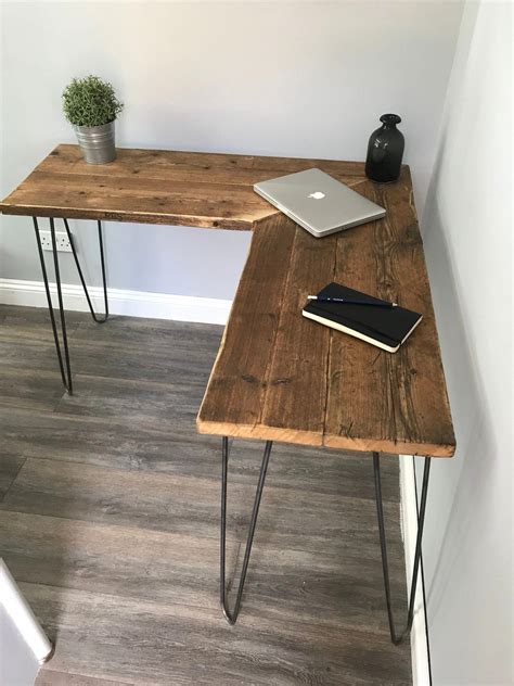 Bedroomdesk Wood Corner Desk Modern Rustic Home Office Design