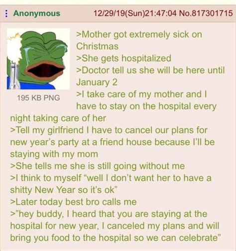 Anons Mom In The Hospital R Greentext Greentext Stories Know