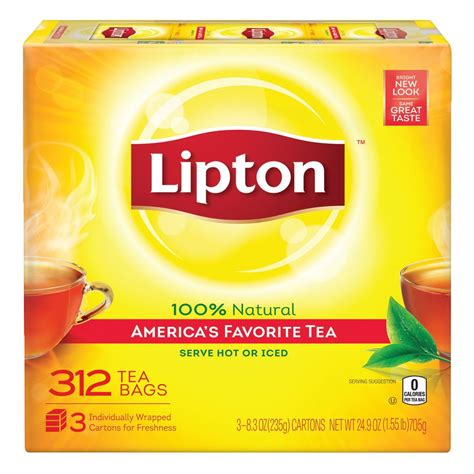Lipton Tea Bags Naturally Smooth Taste American Tea Black Tea 312