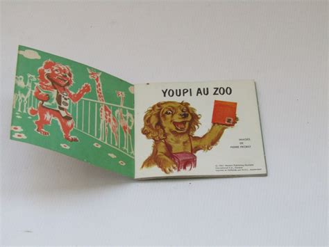 Vintage French Childrens Book Yupi Au Zoo French Etsy