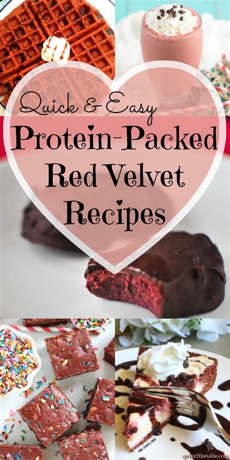 Quick And Easy Protein Packed Red Velvet Recipes