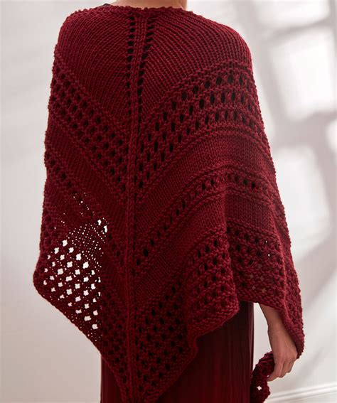 When you bind off for shoulder, you keep the stitches from the front edge and continue working these so the collar follows the neckline on back piece to mid back of. Totally Styled Shawl Free Knitting Pattern
