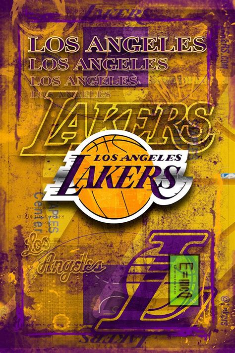 Los Angeles Lakers Art Lakers Poster La Los Angeles Print Kobe