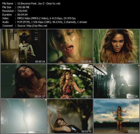 Beyonce Feat Jay Z Deja Vu Download Music Video Clip From Vob Collection Beyonce B Day