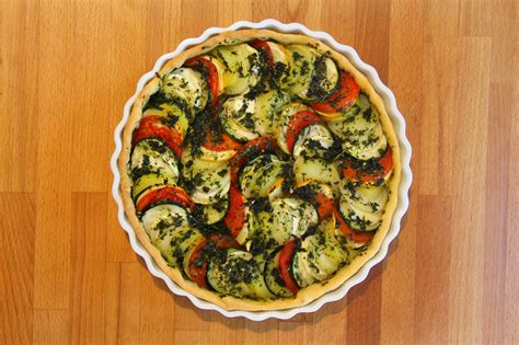 Tarte salée aux légumes d été
