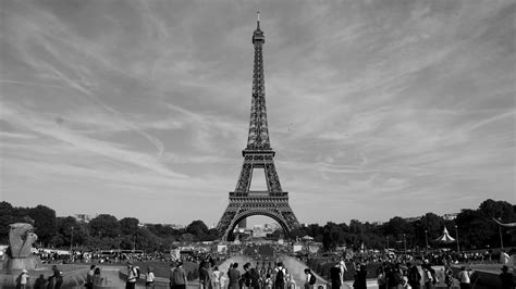 Fondos De Pantalla Torre Eiffel París Francia Monocromo 4271x2403