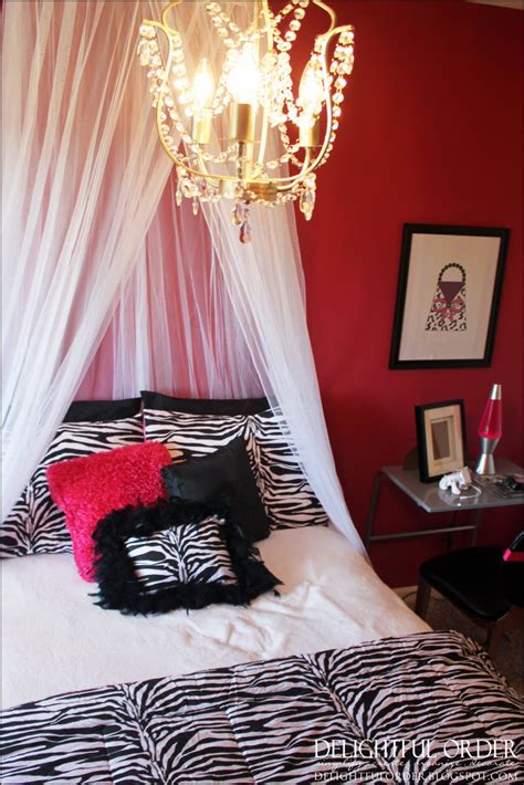 Delightful Order Hot Pink Black And White Girls Room Clients Home