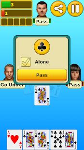 If the player you ask has any sixes, then they must give them to you, and you get another turn and can ask again. Euchre - Apps on Google Play