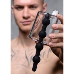 Tom Of Finland Anal Pump Cylinder Attachment With Beaded Silicone