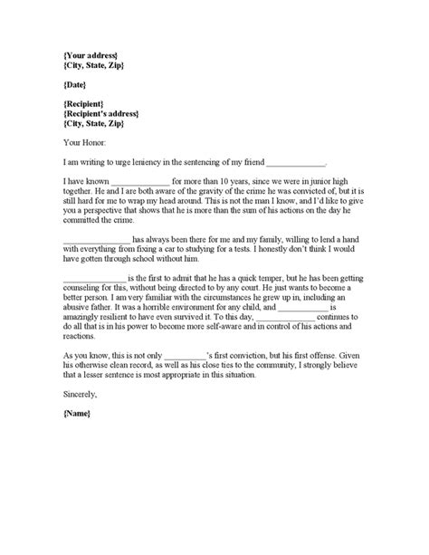 Here's an example of a character reference sent via email. Character Reference Letter For Sentencing | Letter to judge, Character reference letter template ...