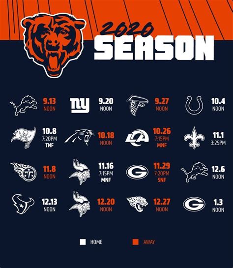 Chicago Bears 2023 Schedule Printable Printable Blog Calendar Here