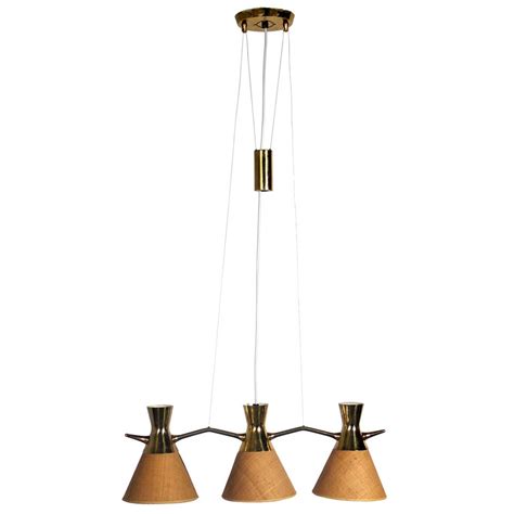 Pair Of Danish Modern Pendant Light Fixtures Or Chandeliers At 1stdibs