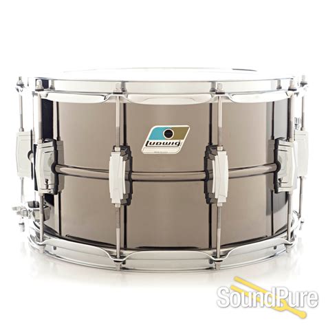 Ludwig 8x14 Black Beauty Brass Snare Drum Imperial Lug Lb408