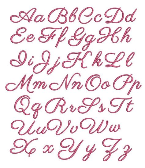 Victoria Script Alphabet Machine Embroidery Font Designs By Juju