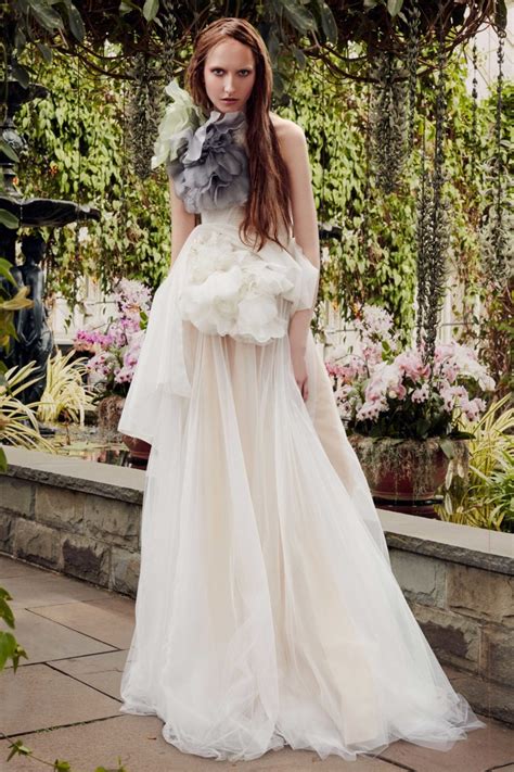 Corset gowns are mixed with sensual short cocktail dresses all wrapped in bright colours to represent the strength. Vera Wang Spring/Summer 2020 Bridal Lookbook