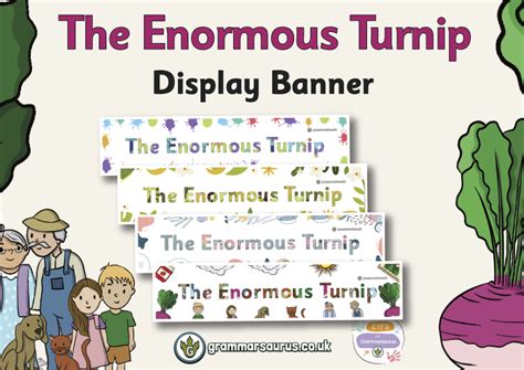 Eyfs The Enormous Turnip Display Banner Grammarsaurus