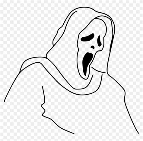 Casper Ghostface Drawing Halloween Ghost Face Drawing Free