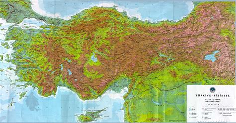 Türkiye Fiziki Haritası 4 Haritalar Coğrafya Sitesi
