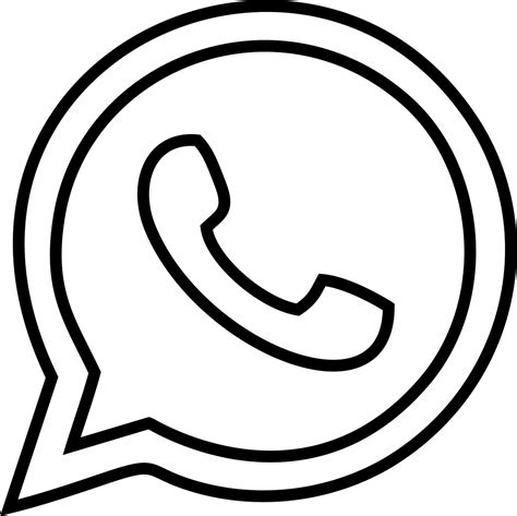 Whatsapp Logo Png Preto