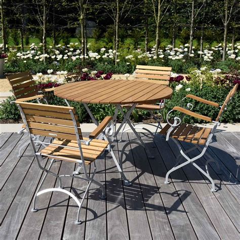 If you prefer traditional there are wooden benches, swing seats and deck chairs in our stylish wooden garden furniture range. Harrod Garden Dining Table and Chairs - Harrod Horticultural