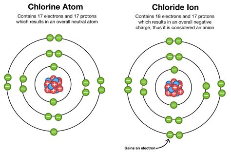 Chloride Ion Protons And Electrons