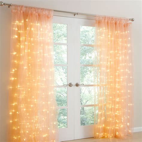 Pre Lit Tab Top Curtain Panel Panel Curtains Curtains Tab Top Curtains