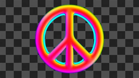 Colorful Peace Sign Stock Motion Graphics Motion Array