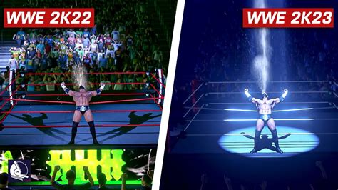 WWE 2K23 Graphics Details Comparison YouTube