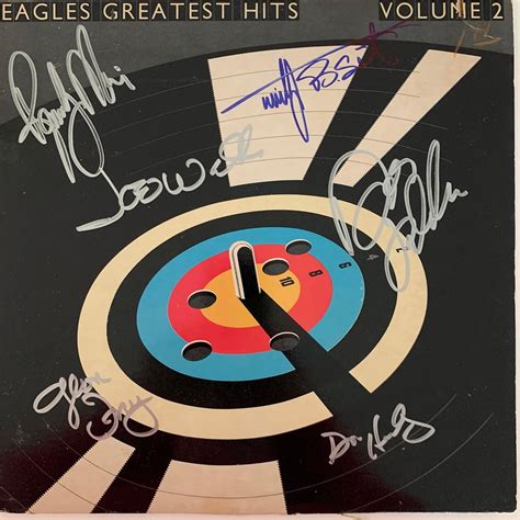 Eagles Greatest Hits Vol 2 Signed Album Richard Farnsworth Sheb
