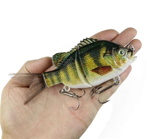 2 Segments Jointed Fishing Lure 13cm 427g Rattle Bluegill Glider
