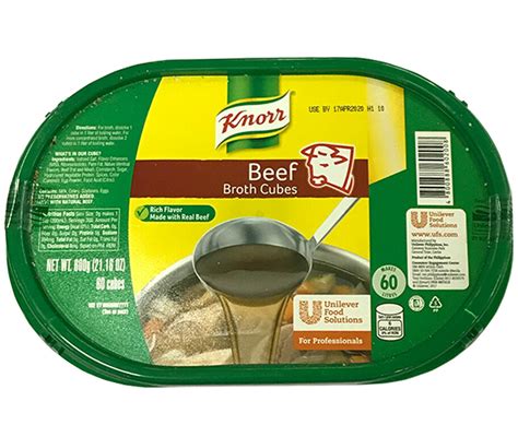 Health benefits of beef stock. Knorr Beef Broth Cubes 600g