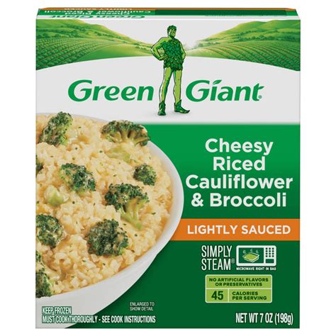 Save On Green Giant Simply Steam Cheesy Riced Cauliflower And Broccoli