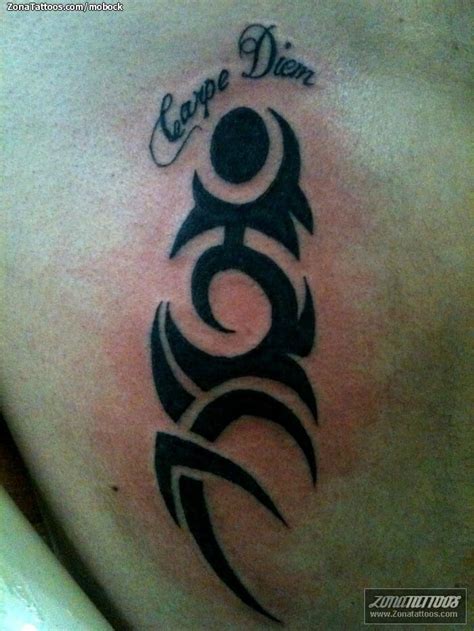 Tattoo Of Letters Tribal Carpe Diem