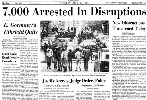 May Day 1971 Shut Down Dc Over The Vietnam War And Reshaped American
