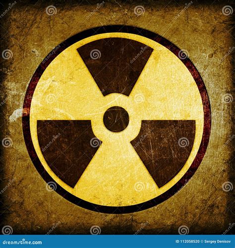 Radioactivity Symbol Stock Illustration Illustration Of Atom 112058520