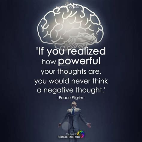 If You Realized How Powerful Your Thoughts Are Thinking Quotes
