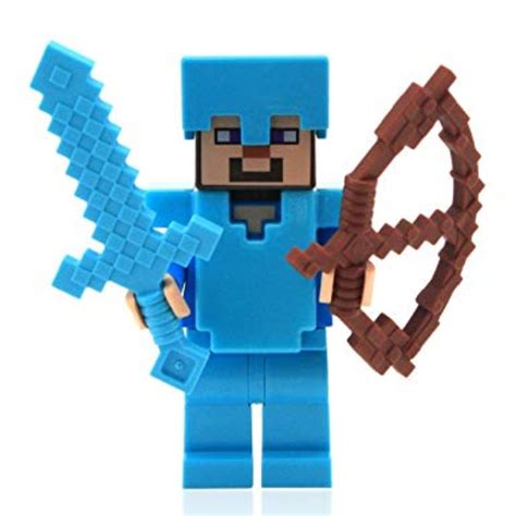 Top Lego Minecraft Steve With Diamond Armor And Sword Hd Wallpaper My